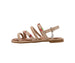 bebe Girl's Fashion Sandals - Dressy Shoes with Tiny Fruit Charms and Raffia Embossed Accents