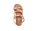 bebe Girl's Fashion Sandals - Dressy Shoes with Tiny Fruit Charms and Raffia Embossed Accents