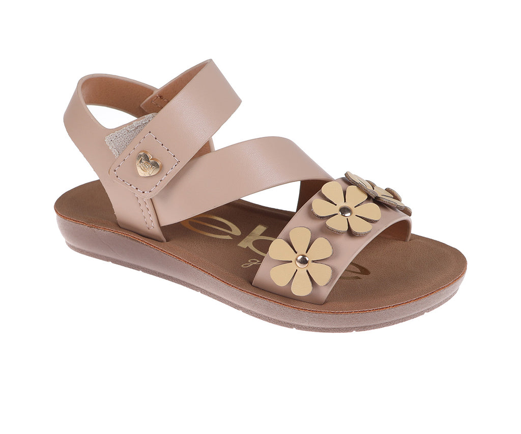 bebe Toddler Girl's Sandals – Cute Flat Adjustable Summer Strappy Sandals for Little Girls