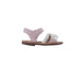 bebe Toddler Girl's Fashion Sandals - Dressy Shoes with Braided Strap and Flower Applique