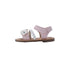 bebe Toddler Girl's Fashion Sandals - Dressy Shoes with Braided Strap and Flower Applique