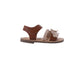 bebe Toddler Girl's Fashion Sandals - Dressy Shoes with Braided Strap and Flower Applique