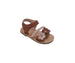 bebe Toddler Girl's Fashion Sandals - Dressy Shoes with Braided Strap and Flower Applique