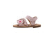 bebe Toddler Girl's Fashion Sandals - Dressy Shoes with Braided Detail and Flower Applique
