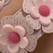 bebe Toddler Girl's Fashion Sandals - Dressy Shoes with Braided Detail and Flower Applique