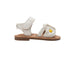 bebe Toddler Girl's Fashion Sandals - Dressy Shoes with Braided Detail and Flower Applique