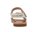 bebe Toddler Girl's Fashion Sandals - Dressy Shoes with Braided Detail and Flower Applique