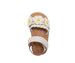 bebe Toddler Girl's Fashion Sandals - Dressy Shoes with Braided Detail and Flower Applique