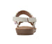 bebe Toddler Girl's Fashion Sandals - Woven Vamp Style with Beads and Logo Charm