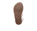 bebe Toddler Girl's Fashion Sandals - Woven Vamp Style with Beads and Logo Charm