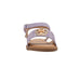 bebe Toddler Girl's Fashion Sandal with Flower Medallion and Hanging "b" Charm - Comfy Dressy Shoes