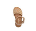 bebe Toddler Girl's Fashion Sandal with Flower Medallion and Hanging "b" Charm - Comfy Dressy Shoes