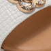 bebe Toddler Girl's Fashion Sandal with Flower Medallion and Hanging "b" Charm - Comfy Dressy Shoes