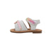 bebe Toddler Girl's Fashion Sandals - Dressy Shoes with Glitter Braid and Bracelet Accent