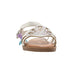 bebe Toddler Girl's Fashion Sandals - Dressy Shoes with "rs" Logo and Hanging Charms