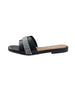 bebe Women's Fashion Sandal with Rhinestone and Pearl Embellished Strap