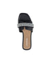 bebe Women's Fashion Sandal with Rhinestone and Pearl Embellished Strap