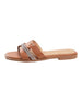 bebe Women's Fashion Sandal with Rhinestone Detail and bebe Rivet