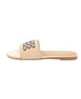 bebe Women's Stylish and Comfortable Fashion Sandal with Rubber Bebe Logo