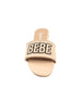 bebe Women's Stylish and Comfortable Fashion Sandal with Rubber Bebe Logo
