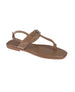 bebe Women's Fashion Sandal with Double B Hardware and Repeat Logo Sock Lining