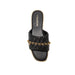 bebe Women’s Sandals - Quilted Slide Sandals with Gold Chain Detail