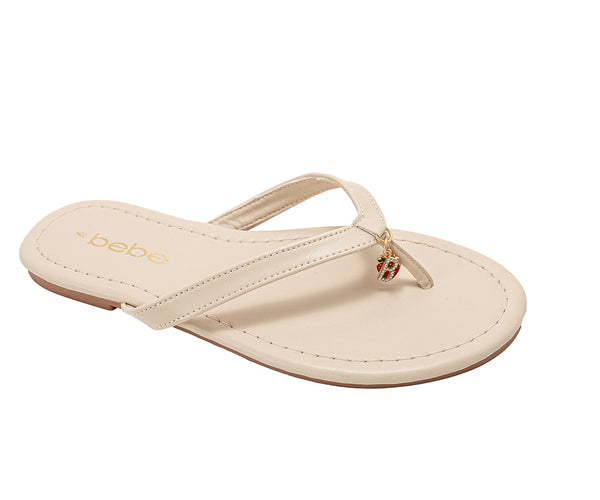 bebe Women’s Flat Sandals – Cute Summer Sandals for Women, Stylish Beach Shoes and Flats