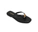 bebe Women's Sandals - Cute Flat Sandals for Women, Casual Shoes with Bow Charm