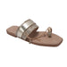 bebe Women’s Sandals – Embellished Toe-Loop Flat Sandals with Charm Chain Detail