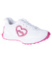 bebe Girls Sneaker with Embellished Heart Patch