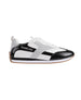 bebe Women's Sneaker with Lurex Upper and bebe Rhinestone Hardware