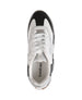 bebe Women's Sneaker with Lurex Upper and bebe Rhinestone Hardware
