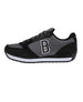 bebe Women's Sneaker with Embellised Upper and Dangle Charm