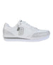 bebe Women's Sneaker with Embellised Upper and Dangle Charm