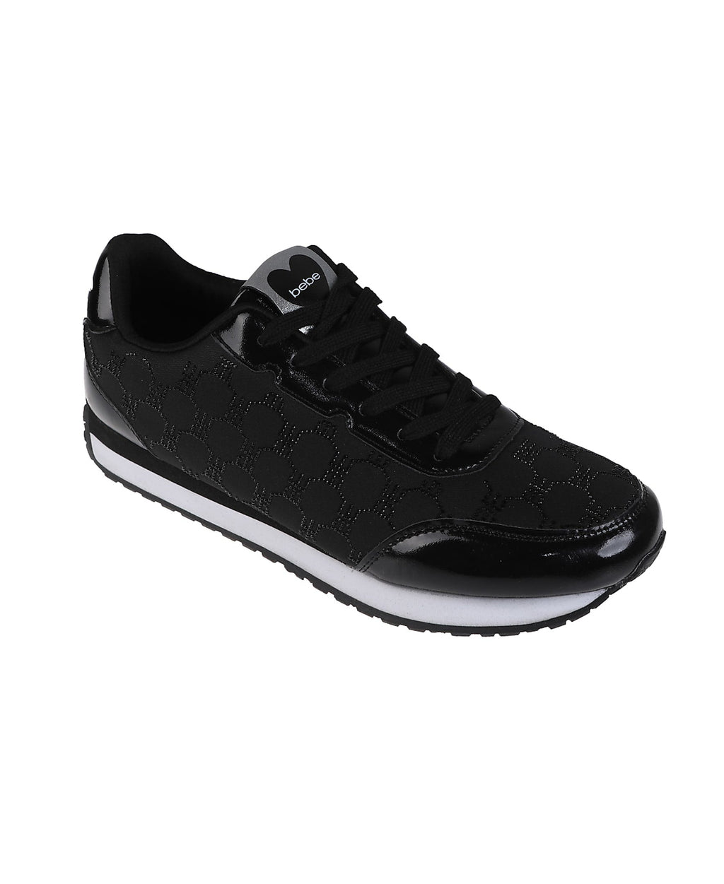 bebe Women's Sneaker with Rhinestone bebe Mesh Upper