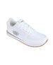 bebe Women's Sneaker with Multi-Material Upper and Dual Laces