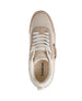 bebe Women's Sneaker with Nylon/Suede PU Upper and Large Ornament Detail