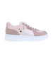 bebe Women's Sneaker with bebe Hardware, Novelty Charms, Heart Print