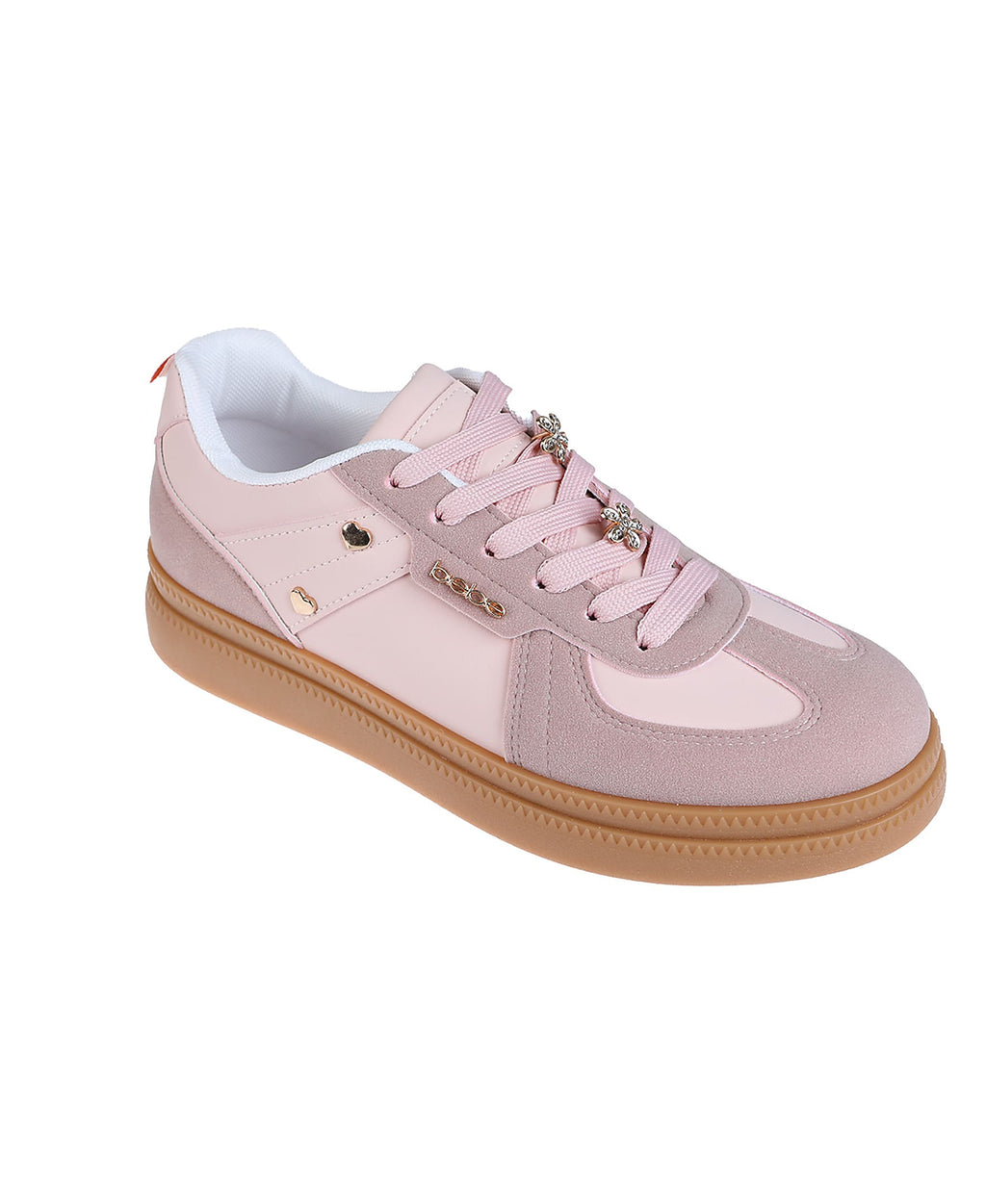bebe Women's Fashion Sneaker – Hardware & Novelty Charms