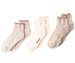 Dearfoams Women's Lettuce Cuff Ruffle Anklet Socks 3-Pack