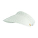 Daisy Fuentes Women's Wide Foldable Braided Straw Summer Beach Visor