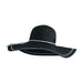 Daisy Fuentes Women's Floppy Beach Paper Braid Straw Sunhat with Embroidery