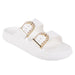 Foamwalk Womens' Sandals - Comfortable Double Buckle Beach Slides, Everyday Women's Slide Sandals