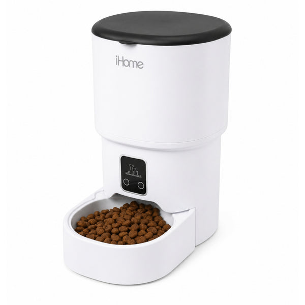 iHome Smart Automatic Pet Feeder with WiFi, App Control, 4L Capacity