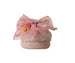 kensie girl Girl's Faux Fur Slippers with Floral Bow Detail