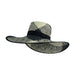 Laundry by Shelli Women's Packable and Foldable 2-Toned Hand Woven Plaid Straw Sunhat