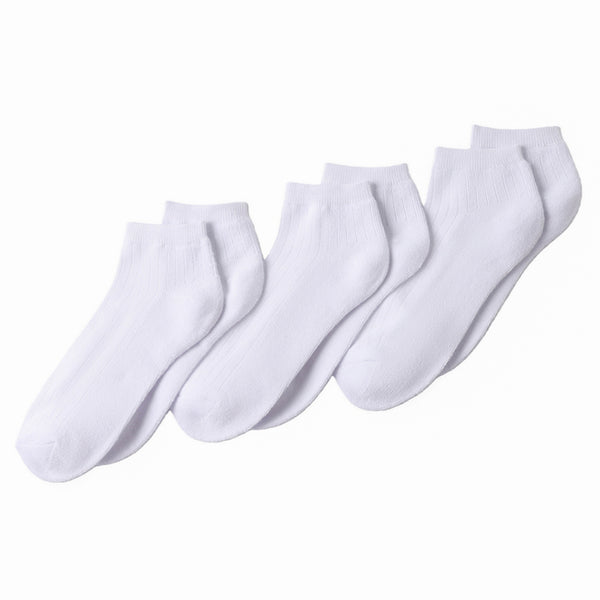 Lands' End Women’s Socks - 3-Pack Soft Viscose Half Cushion Quarter Socks
