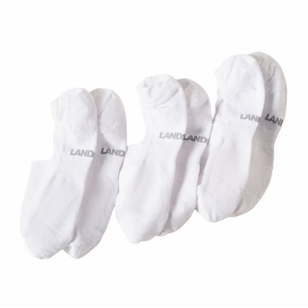 Lands' End Men’s Socks - 3-Pack Cotton Midcut Liners