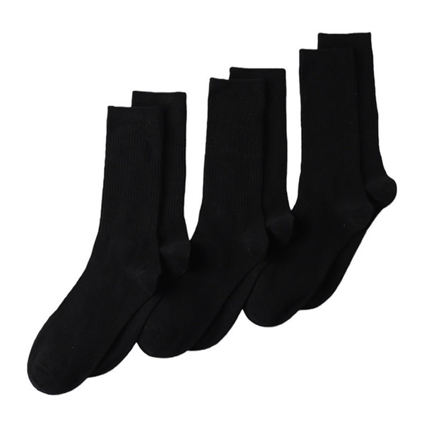 Lands' End Men’s Socks - 3-Pack Cotton Core Crew Socks