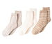 Lands' End Womens Full Terry Midi Crew Socks 3 Pack